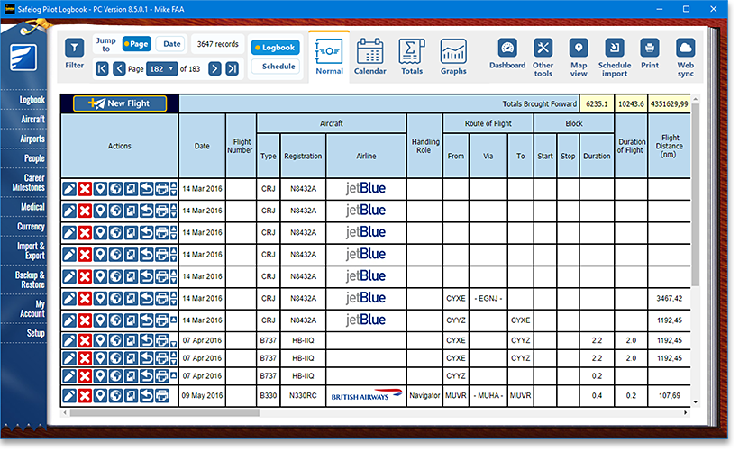 best electronic aviation logbook